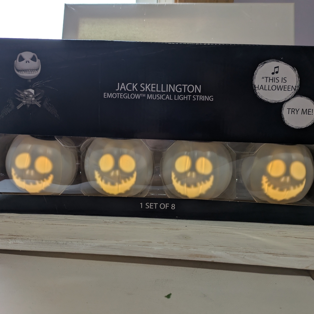 Disney Jack Skellington Musical Light String The Nightmare Before Christmas